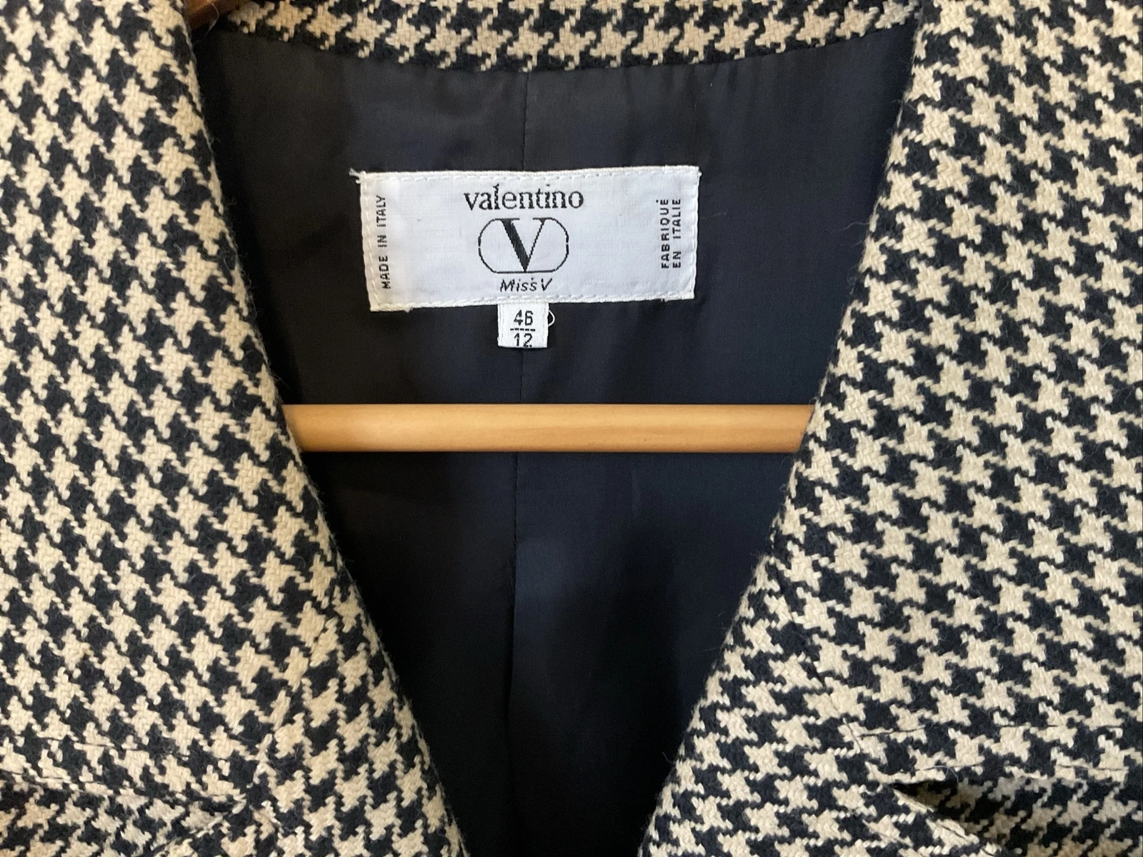 Valentino Miss V Gonna Donna Abito Nero Marrone Made In Italy **LEGGERE**