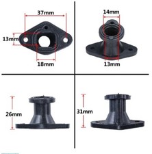 COLLETTORE CARBURATORE MANICOTTO ASPIRAZIONE MOTOSEGA CINESE IN GOMMA ZENOAH 25