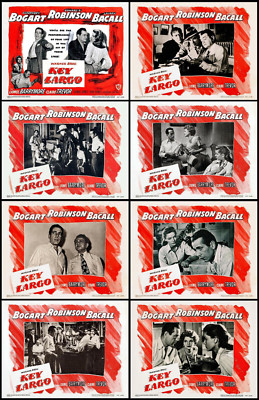 KEY LARGO With HUMPHREY BOGART LAUREN BACALL Completel Set 8x10 LC ...