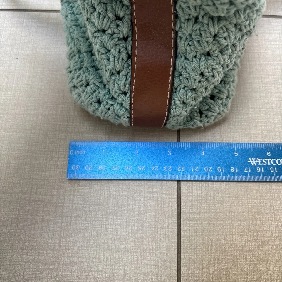 Mujer Bolso de Hombro Cartera Turquesa Crochet Jamaica Bay  Foto 3 de 4