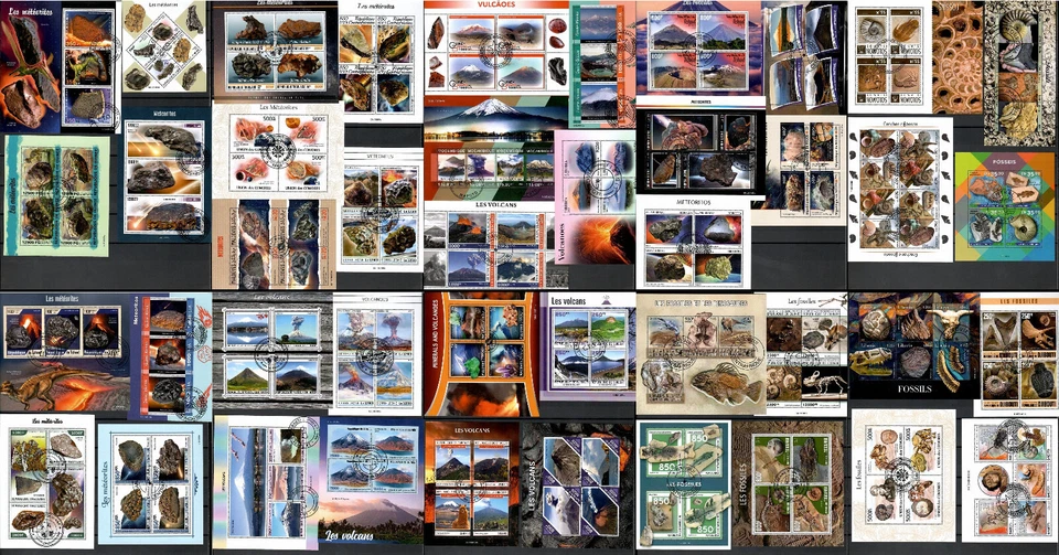 1,500 different MINI and SOUVENIR SHEETS CTO Composition Lot updated 2025 #1500 - Image 4 of 4