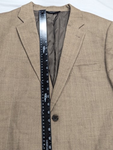 Jos. A. Bank Signature Blazer Sport Coat Suit Jacket Silk Wool 44R 48" Birdseye - Picture 9 of 14