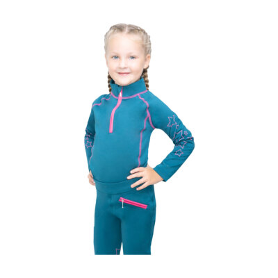 Hy Equestrian Stella Kinder Unisex Base Layer Langarm XC Top 3-10 Jahre