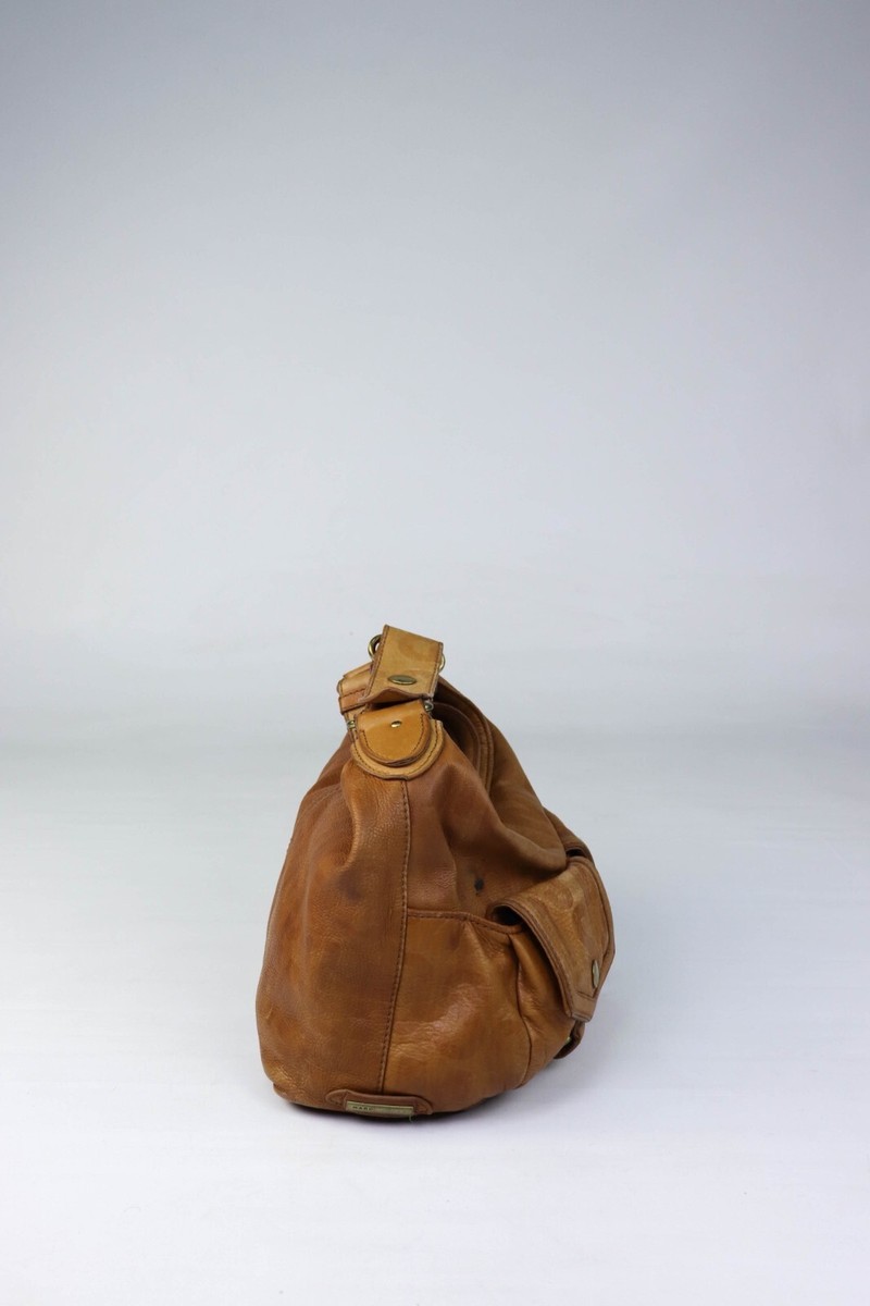 Vintage Marc Jacobs Faded Tan Leather Cargo Shoulder Bag | eBay