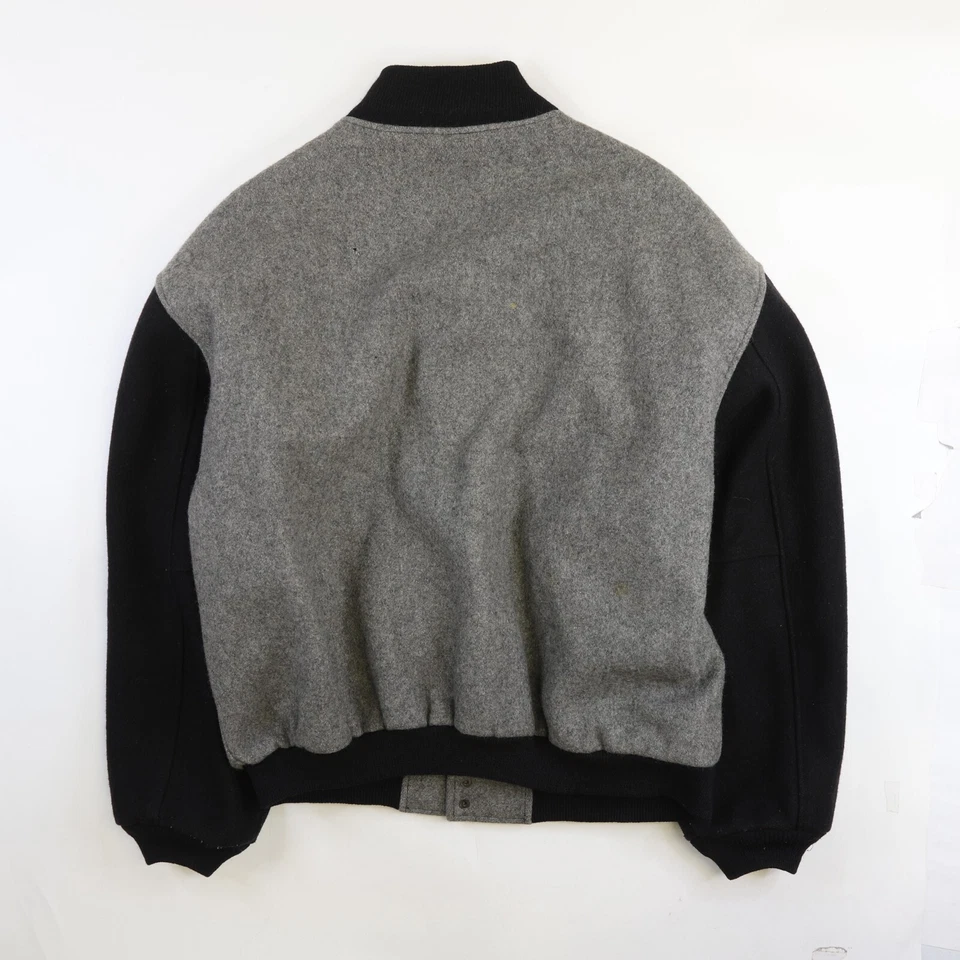 Chaqueta Universitaria De Colección The Beatles World Tour Crew Lana Banda Grande Música Años 90 Foto 2 de 4