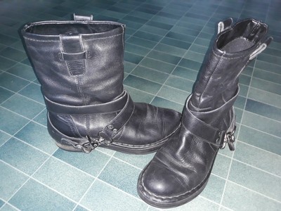 Bottines Noires San Marina Pointure 37 - Style Marin En Cuir - Occasion