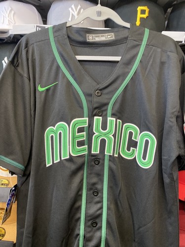 Mexico World Baseball Classic WBC Black/Green Jersey (Sz L) - Picture 3 of 6