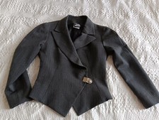 Blazer STATE OF CLAUDE MONTANA 36 (F38) dunkelgrau/anthrazit  60% Wolle LUXUS