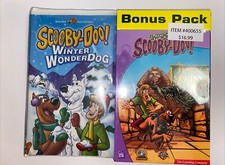 Image of VHS Scooby Doo Winter Wonder dog & Jinx at the Sphinx Pc Game Double Pack Sealed