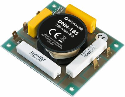 1 Paar Monacor DNH-185 Mono-Hochpass -Frequenzweiche 8 Ohm 250 Watt 270229