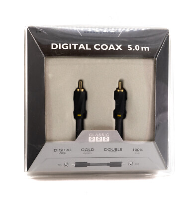 Sound & Image Digital Cinch Kabel 5m Koax RCA Koaxial Cable Audio Hifi Sub 365