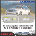 <!--F#f_0-->Pair Interior Sun Visor Shade Grey For Nissan Pathfinder 13-18 R52 Wagon RH + LH<!--F/-->