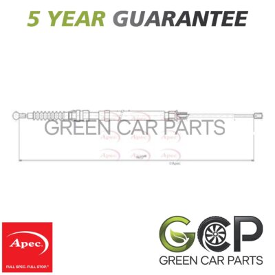 Apec Rear Left Hand Brake Cable Fits Audi TT 1.8 2.0 TDi 2.5 3.2 8J0609721E
