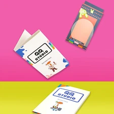 QQ Studio Sample Pack Folder Custom Printing Mylar Style Size Packaging