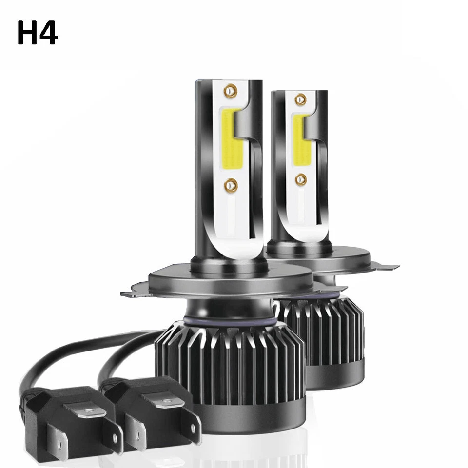 2X 55W H4 9003 High&Low Beam Car Mini LED Headlight Bulb Kit 20000LM 6000K White - Image 2 of 4