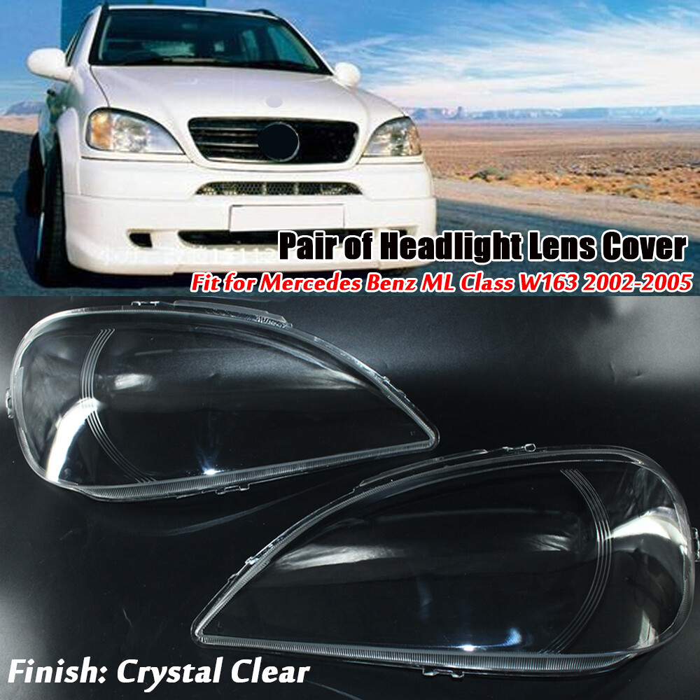 Headlight Headlamp Lens Cover LEFT Side For 2002-05 Mercedes Benz W163 ML Class