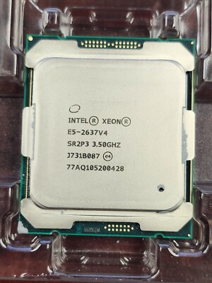 Lot of 2 Intel Xeon E5-2637 v4 SR2P3 3.5GHz 4-Core LGA2011  Processor CPU