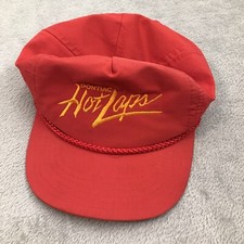 Vintage Pontiac Hot Laps Racing Hat Cap Snapback Rope Trucker Red