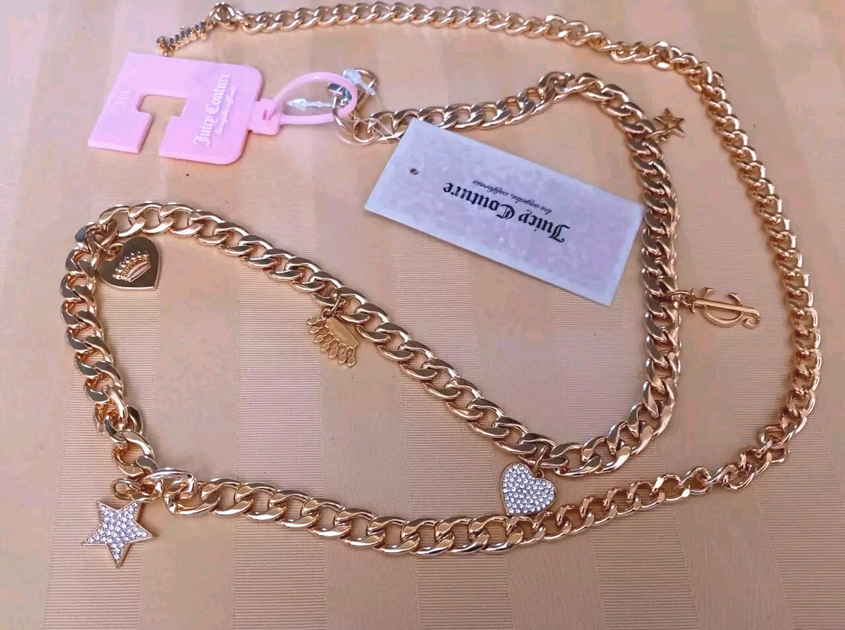 Juicy Couture Gold  Belts with charms NEW Juicy Couture Gold Tone Chain Link Belt | Mercari main image 4