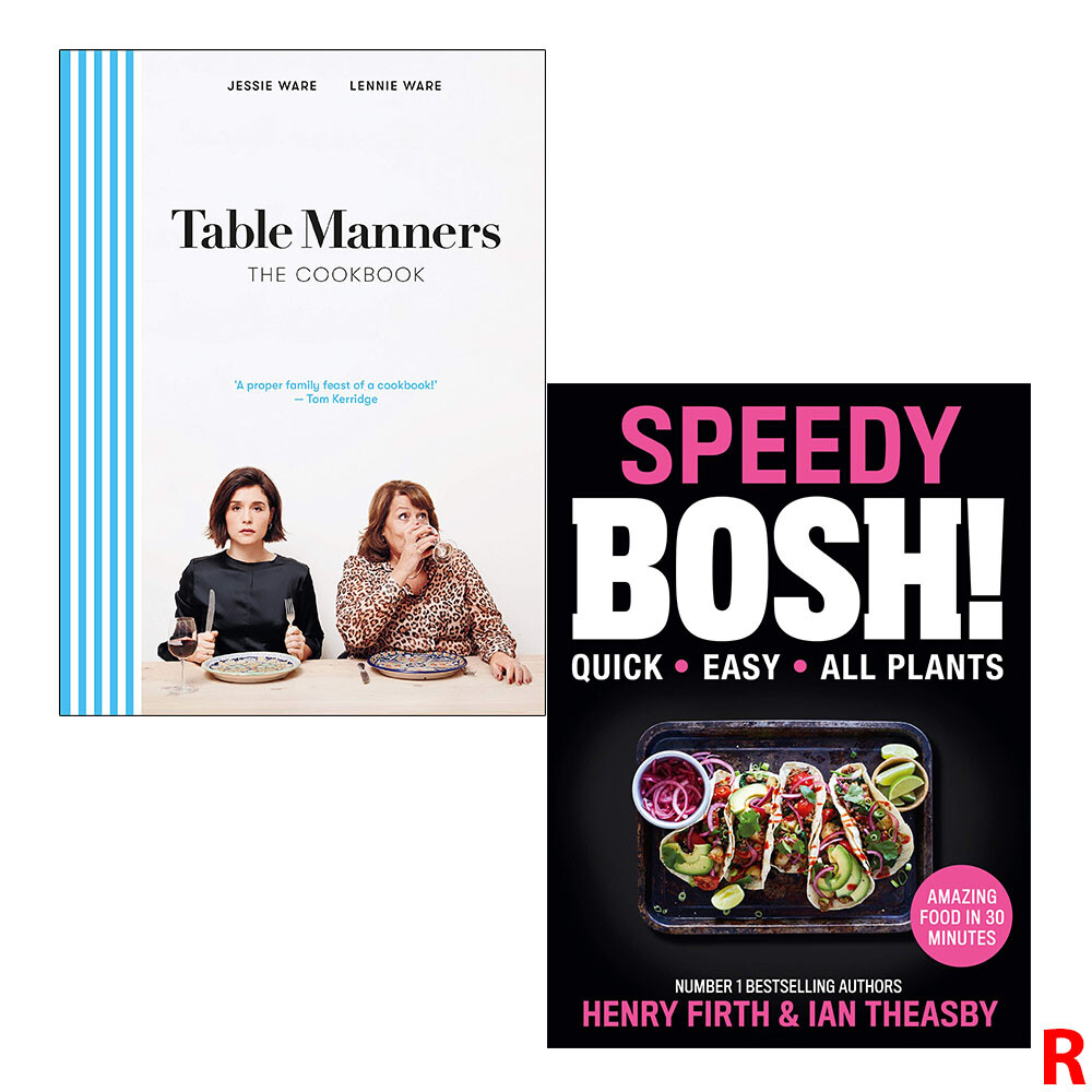Table Manners And Speedy BOSH! 2 Books Collection Set Hardcover NEW