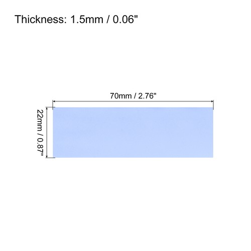 10 Pack M.2 Thermal Pad 70x22x1.5mm for Pc M.2 2280 nvme SSD Heatsink Cooler - Afbeelding 2 van 6