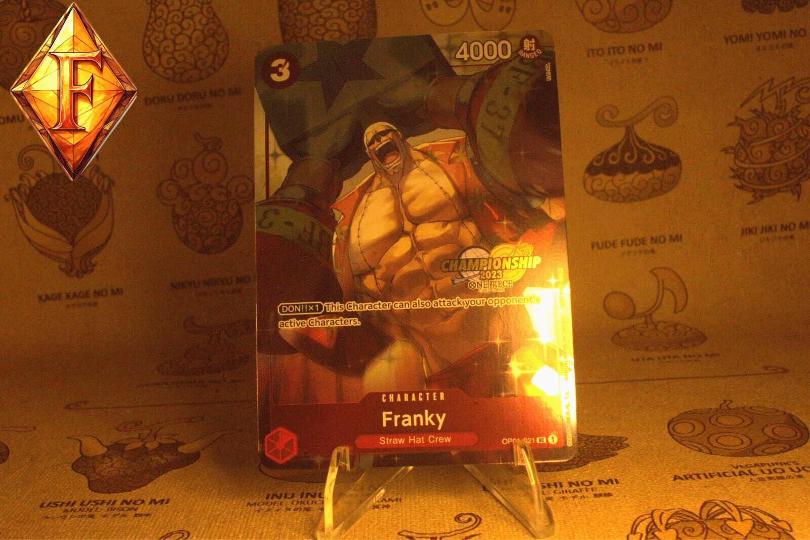 One Piece Card Game TCG Championship 2023 Franky OP01-021 Englisch- NM