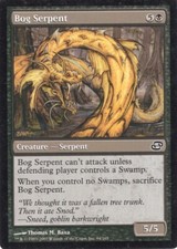 4X BOG SERPENT BLACK PLANAR CHAOS MTG MAGIC HP X4 (yourdeckbuilder)