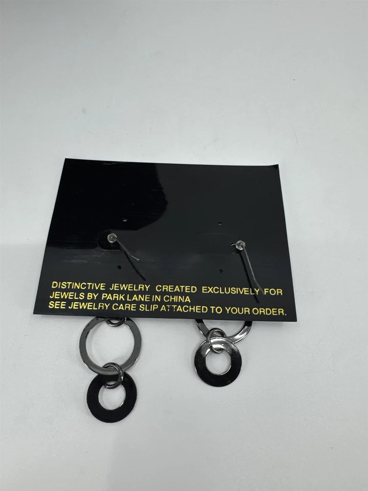 Park Lane珠宝灰色分层圆圈圆形穿孔耳环 — 第 3/4 张图片