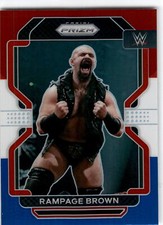 2022 Panini Prizm WWE #109 Rampage Brown Red, White and Blue