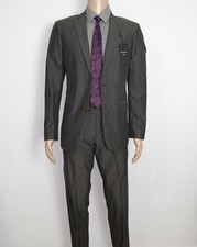 NEW John Varvatos Suit in Grey Jacket 38R Pants W30xL30 Soho Fit