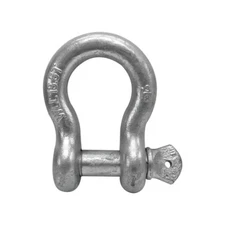 1-3/8" Screw Pin Anchor Shackle Galvanized Steel Drop Forged 27000 Lbs D Ring