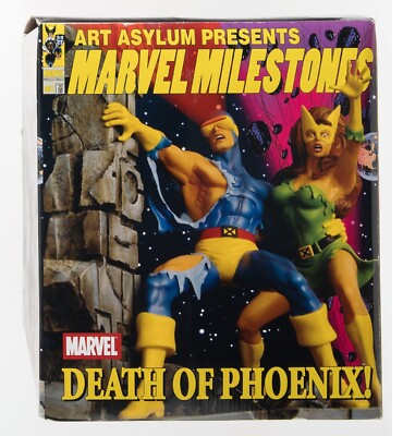 NEW/Sealed MILESTONES DEATH OF THE PHOENIX STATUE CYCLOPS & MARVEL GIRL Diorama
