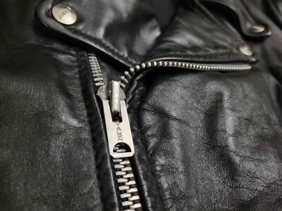 Brooks Leather Sportswear ライダースジャケット 40 Vintage Brooks Made In USA Leather Motorcycle Moto Racer