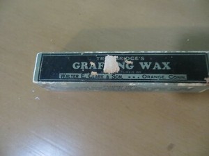 TROWBRIDGE'S GRAFTING WAX WALTER E.CLARK & SON ORANGE CONN.1934 QUARTER POUND 