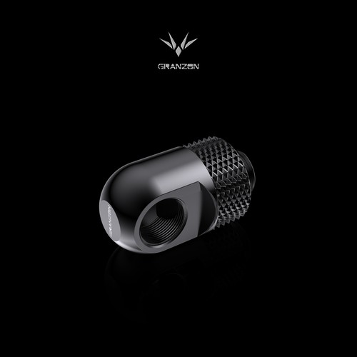 Granzon G1/4' 45/90 Degree Rotary Elbow Fitting Male to Female Connector Adapter - Afbeelding 13 van 14