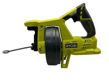 Ryobi One+ 18V 25' Drain Auger Tool Only Bent Tip P4001 Used3
