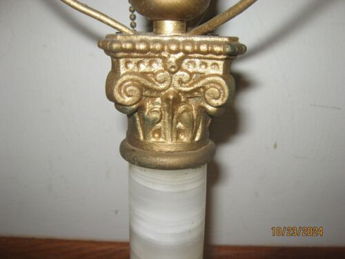 Antique Original Table Lamp Base has Angels - AS-IS Read - needs Rewired Vintage - Picture 8 of 18