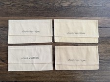 Bundle of 4 Authentic Louis Vuitton 9x5 Dust Bag Envelope Flap for Long Wallet