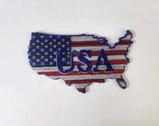 DecoPac Cake Topper Plastic Party American Flag USA United States 2 ¾ x 5