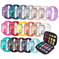 18 Pack Sport Band Compatible with 38mm/40mm/41mm/42mm Series 10 11 Pack of 18