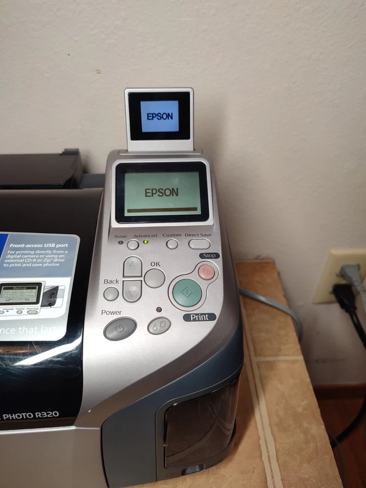 Epson Stylus Photo R320 Inkjet Color Digital Printer *AS-IS* Untested - Image 3 of 4