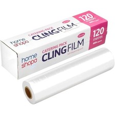 CLING FILM FOOD WRAP CLEAR PLASTIC SEAL KITCHEN CATERING SEALAPACK 30CM X 120M
