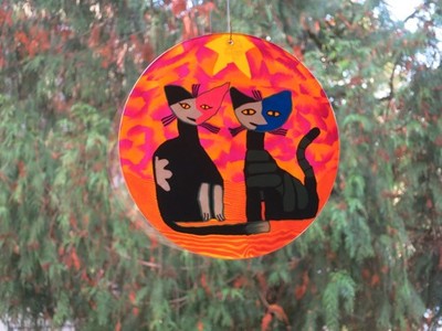 Sun Catcher  Katzen  Sonnenfänger  Fensterbild Windspiel