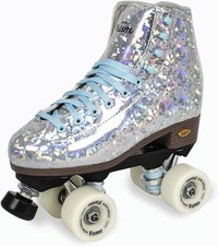 Sure Grip Prism Skates Silver with Blue Ac Size 7 NEW