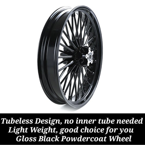 Fat Spoke Wheels 21X3.5 18X5.5 for Harley Touring Road Glide Custom FLTRX 09-UP - Picture 8 of 11