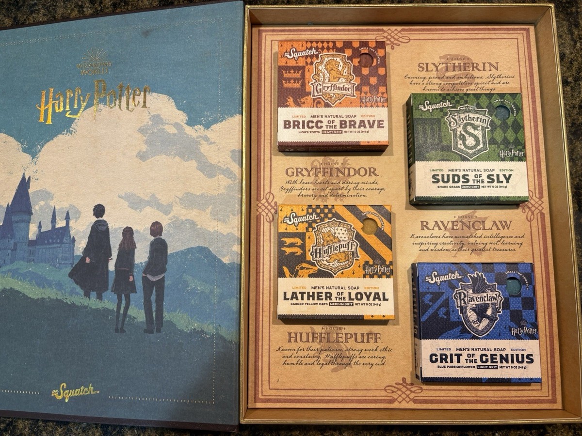 Limited Edition Dr. Squatch Harry Potter Collection 4 piece Soap