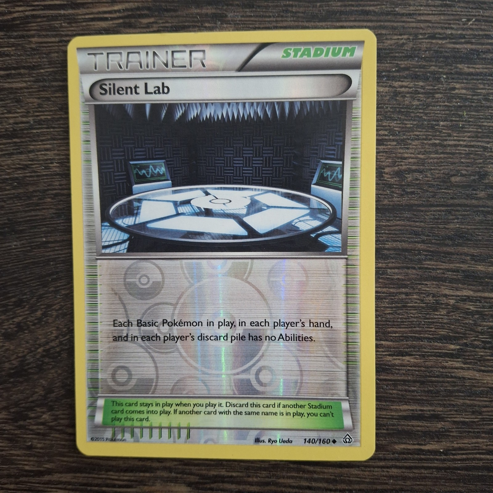 Silent Lab 140/160 Uncommon Primal Clash Pokemon Reverse Holo LP