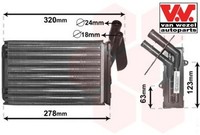 VAN Wezel 43006048 WäRmetauscher FüR Innenraumheizung HeizungsküHler