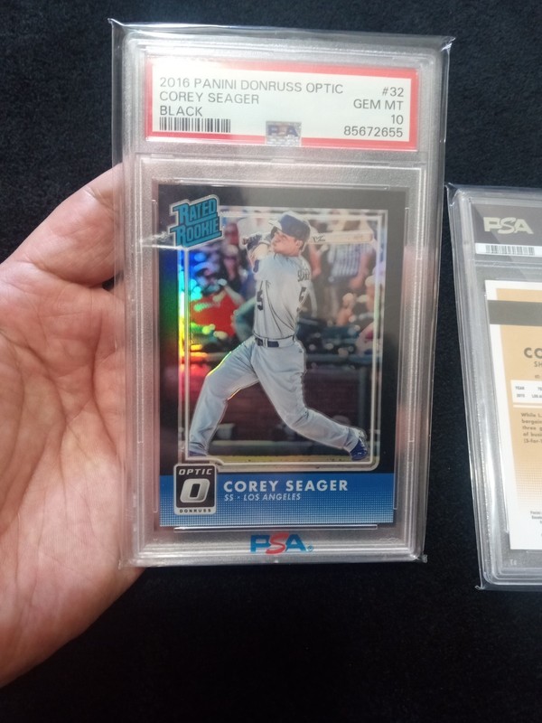 Corey Seager 2016 Optic Rated Rookie Black Prizm /25 PSA 10 Gem Mint 💎 #32