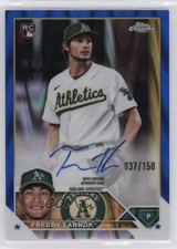 2023 Topps Chrome Rookie Blue RayWave Refractor 37/150 Freddy Tarnok Auto 0eo6